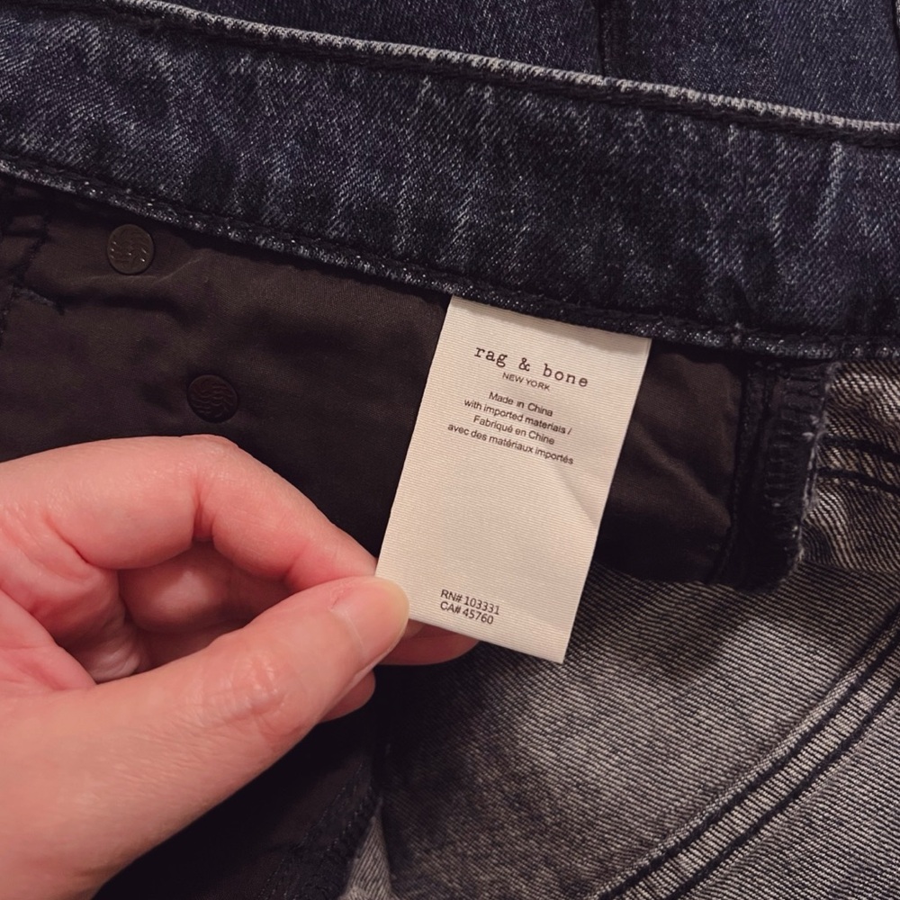 NWOT Rag & Bone Avery Maxi Denim Jean Skirt Navy Dark Blue Size 27 - Picture 12 of 16